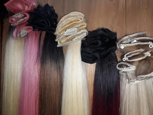 Cortinas De Cabello 100% Natural De 21 Cm De Ancho Y 60 Cm