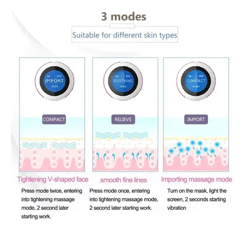 Masajeador Facial Antimasaje Emvibration De Silicona