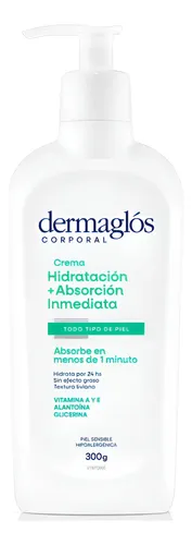 Dermaglós Crema Corporal Hidratación Inmediata 300 Grs