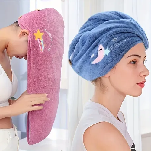 Toalla Gorro De Microfibra For Secado Rápido De Cabello
