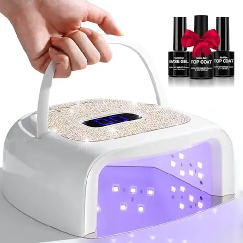 Lámpara De Uñas Led Uv Recargable De 60 W, Secado