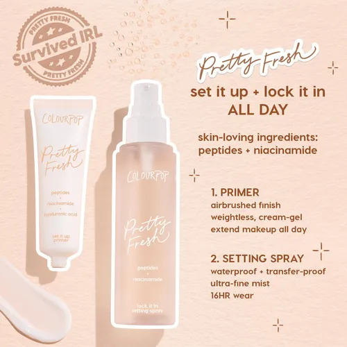 Bruma Humectante Colourpop Pretty Fresh, 3.4 Onzas Líquidas