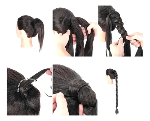 Trenza Postiza 66 Cm Extensiones De Cabello Kanekalon