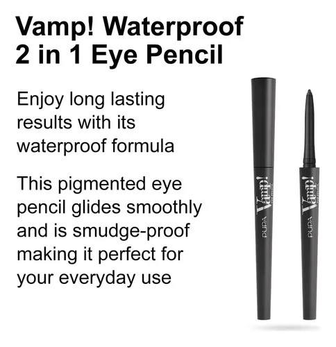 Lápiz De Ojos Impermeable Pupa Milano Vamp 101 Rockstar Grey