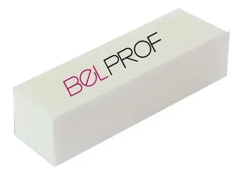 Kit Limas Bloque Pulidor Belprof Uñas Manicuria Semipermanente Lima Recta