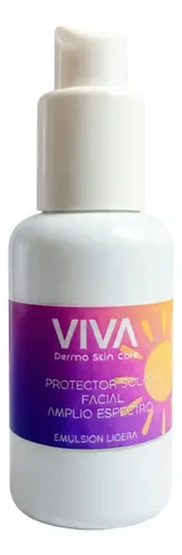 Protector Solar VIVA Skin Care SPF Emulsión Facial Toque Seco 60g