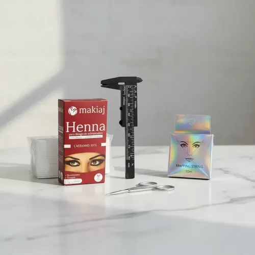Kit Para Delineado De Cejas Henna Makiaj Cast Medio Varios