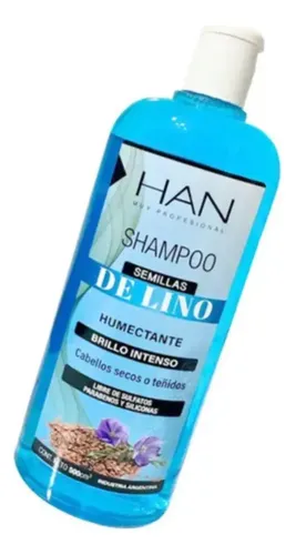 Shampoo Brillo Semi De Lino Secos Teñidos Han 500ml