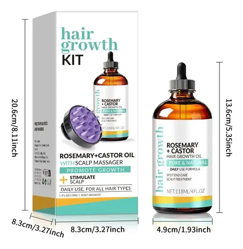 Kit Para El Crecimiento Del Cabello, Que Incluye Un Cómodo C
