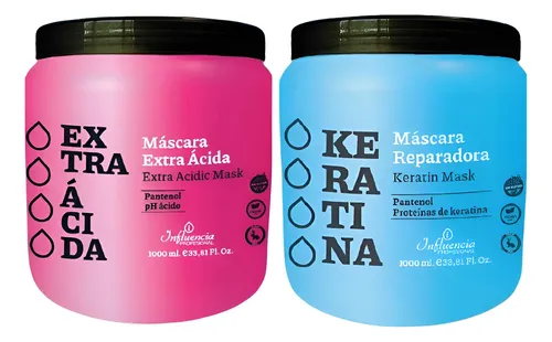 Influencia Mascara Keratina + Mascara Extra Acida 1kg