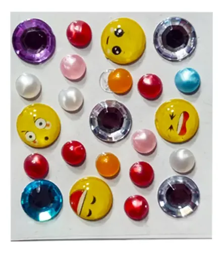 10   Planchas Gemas Autoadhesivas Strass Rostro Cara Cuerpo