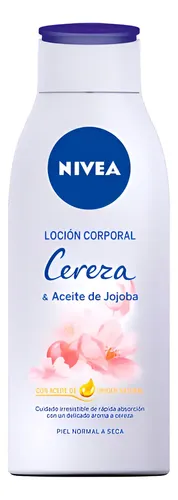 Loción Corporal Nivea Cereza Y Aceite De Jojoba 400 Ml