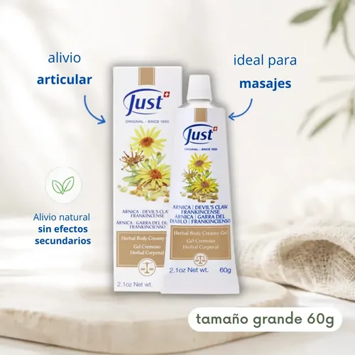 Gel Cremoso De Árnica 60g. Swiss Just