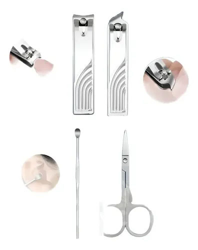 Set Viajero De Manicure 8pzs En 1 Kit Uñas Pedicure Cherimoy