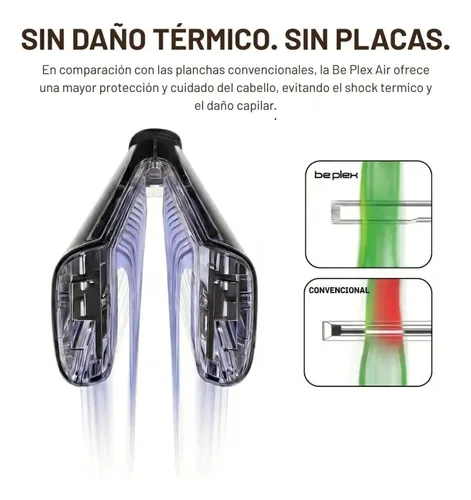 Plancha De Pelo 2 En 1 Seca Y Alisa Al Mismo Tiempo