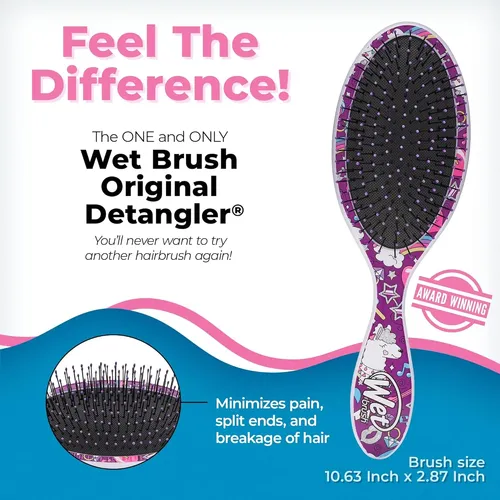 Cepillo Wet Brush Detangler Pro Llama. 22cm