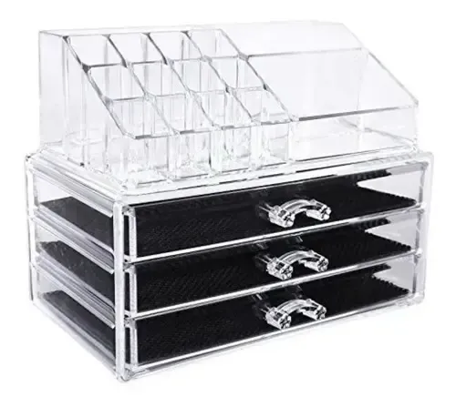 Organizador Maquillaje Acrilico Cajones Porta Cosméticos Oms