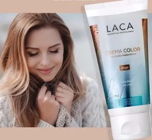 Crema Laca Color con Ácido Hialurónico Rostro Hidratación 70mL