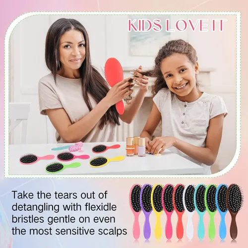 Cepillos De Pelo Suclain 30 Piezas Para Mujeres, 10 Colores Multicolor