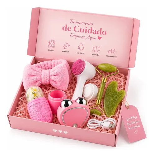 Kit Skincare Facial Spa Premium Box Regalo Mujer 5 Productos
