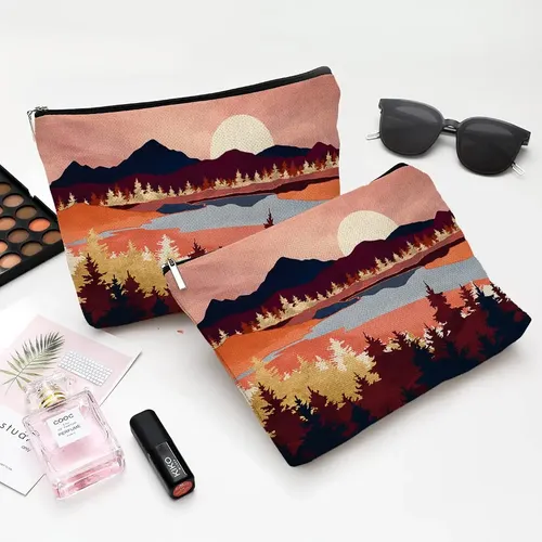 Bolsa De Maquillaje Givotin, Bonita Lona Impermeable Para Mu