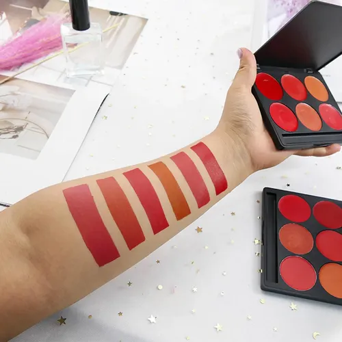 Paleta De 6 Pintalabios, Brillos Labiales, Plato