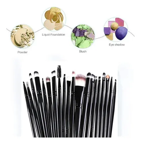 Pinceles De Maquillaje Pimoys Make Up Brush Set 20 Pcs No Aplica