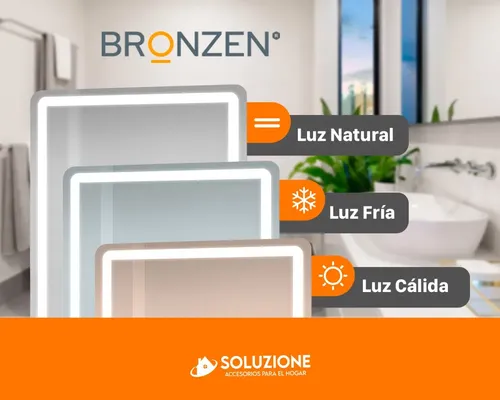Espejo Smart Inteligente Luz Led 70 X 50cm Bluetooth Premium