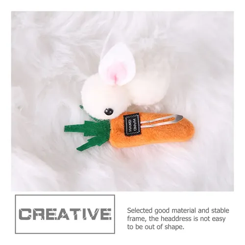 6 Pinzas Conejito Pascua Para Cabello