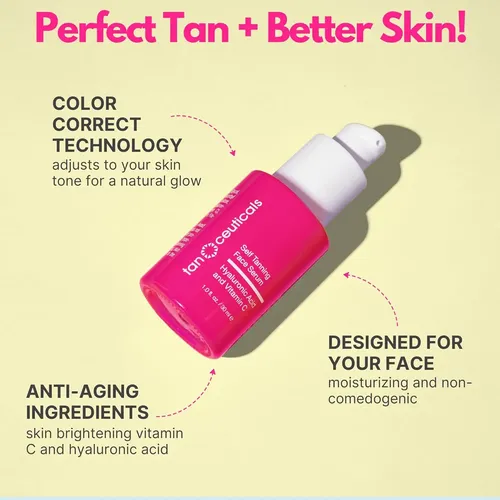 Tanceuticals Self Tanning Face Serum – Corrector Del Colo…