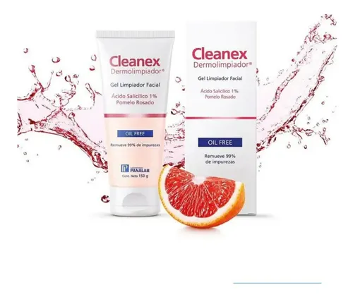 Gel Cleanex Dermolimpiador Facial Piel Grasa Y Sensible 150