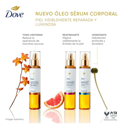 Dove Aceite Corporal Reafirmante de Uva 150ml