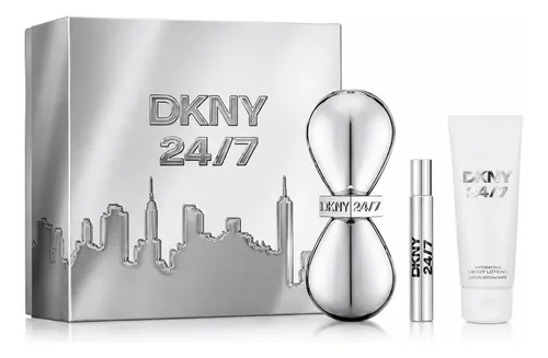 Set Perfume Mujer Dkny 24 7 Eau De Parfum Floral 100 Ml Con Loción Corporal