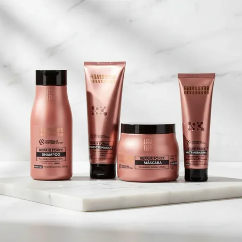 Hairssime Repair Force Kit Shampoo+acond+masc+ Nutrikeratina