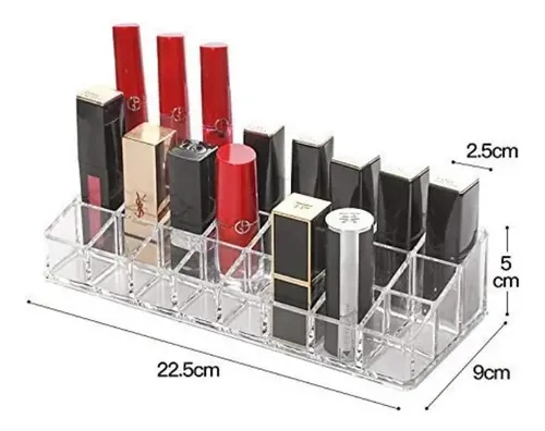 Organizador Acrílico Para 24 Labiales Maquillaje