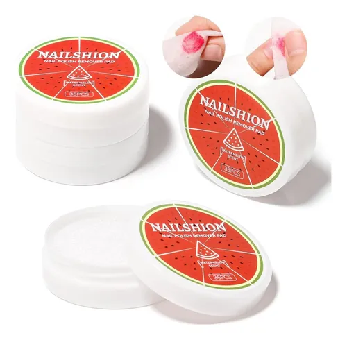 Quitaesmalte Sin Acetona Nailshion 140 Pads Kit 4 Cajas