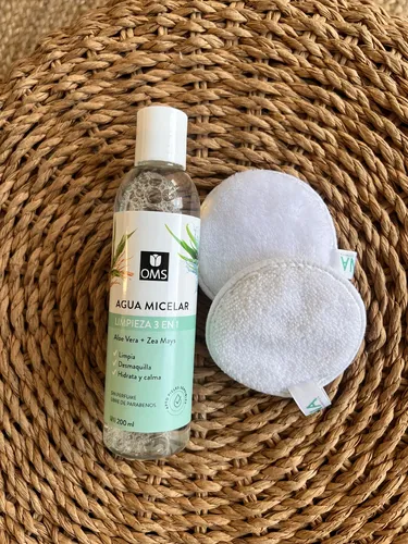 Agua Micelar Con Pad Reutilizable D Regalo Todo Tipo De Piel