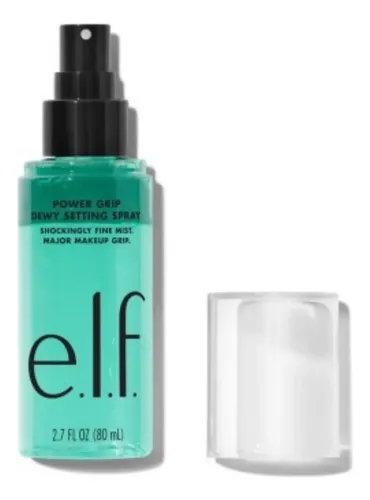 Fijador Maquillaje E.L.F. Cosmetics Power Grip Dewy Spray 80ml Larga Duración