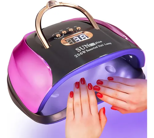 Lámpara Uv Led 256w Gel Profesional Con Sensor Y 4 Tiempos
