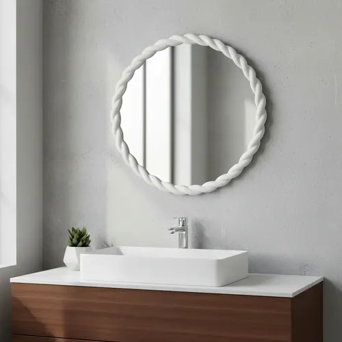 Espejo Cirular Vgo Diseño Moderno Plastico 40cm Colores