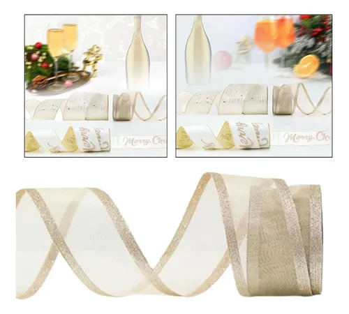Cinta Navideña Artesanal Decorativa Para Paquetes Estilo B