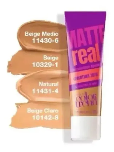Base De Maquillaje Liquida Mate Avon Color Trend Matte Real Tono Natural 230n