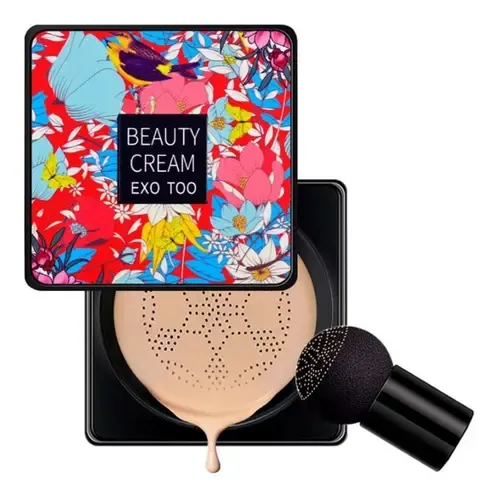 Bb Cushion Foundation Cc Cream Corrector Kit De Tono Exo Too-natural Color Set