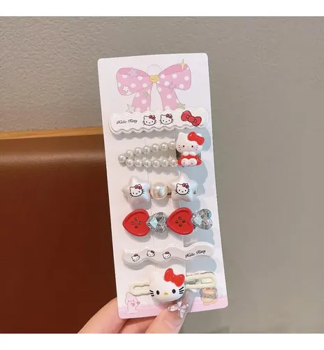 B Accesorio Moda Pasador Cabello Diseño Hello Kitty B