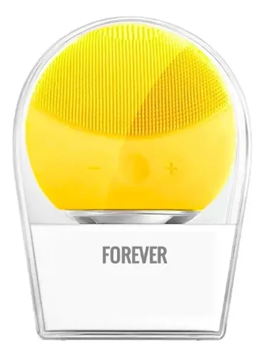 Cepillo Facial Univex Masajeador Inalámbrico Recargable USB Amarillo