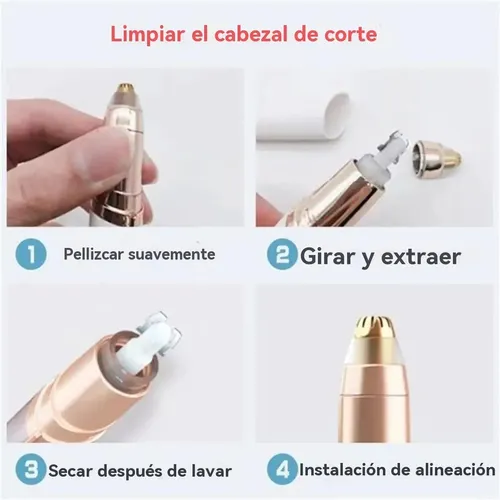 Depiladora Eléctrica Portatil Recortador Cejas Nariz Eyebrow