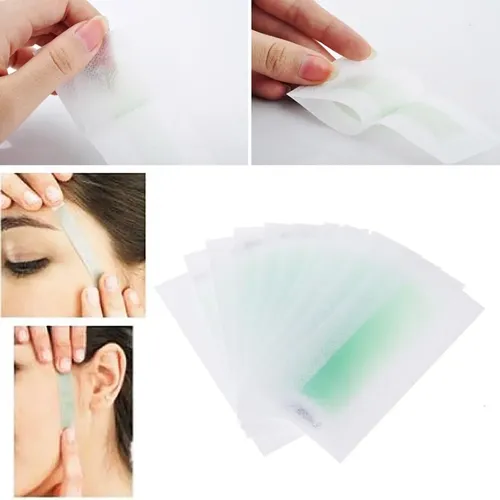 Tiras De Cera Fría Para Depilación Facial, Paquete De 10 Uni