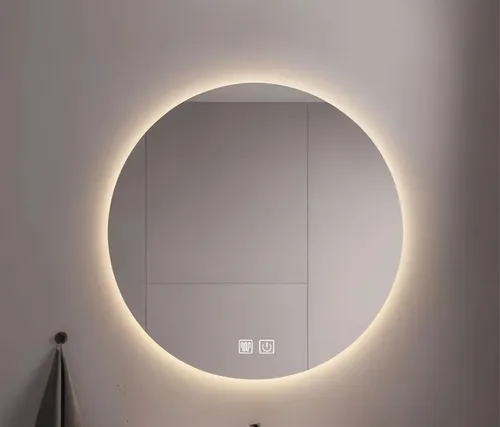 Espejo Circular Led 60cm Touch Antiempañante Luz Fria Calida R-6060