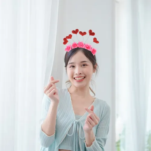 Accesorio De Pelo Para Fiesta De San Valentín &ai