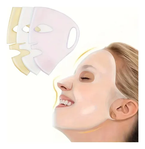 Mascarilla Facial De Silicona 3d De 1 Pieza, Hidratante Y Re Todo Tipo De Piel